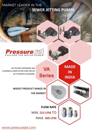 Sewer Cleaning Pumps | PressureJet