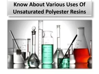 Various uses of unsaturated polyester resins