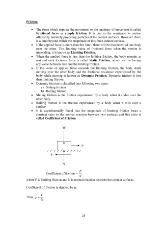 Laws and types of friction