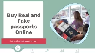 Buy Real Fake passports Online