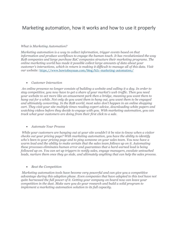 marketing automation how it works