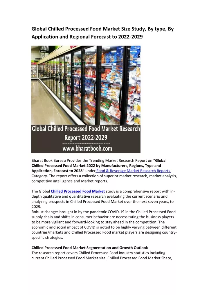 global chilled processed food market size study