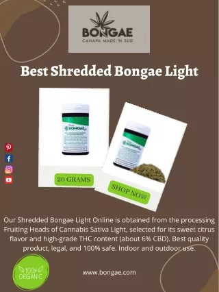 Best Shredded Bongae Light Online - 20 grams - Bongae
