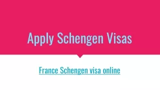 apply schengen visas