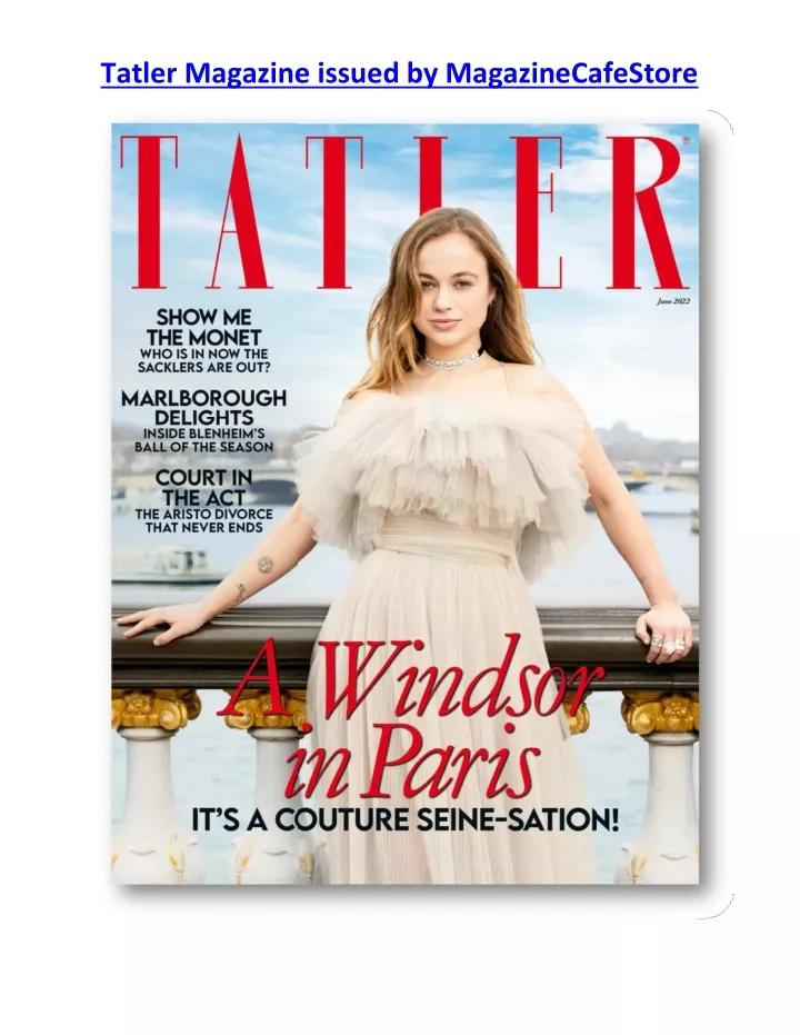 tatler magazine magazine issued