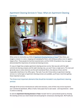 apartment cleaning services in texas what