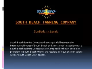 Sunbed Tanning Equipment - Five Levels