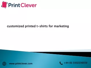 customized printed t-shirts for marketing