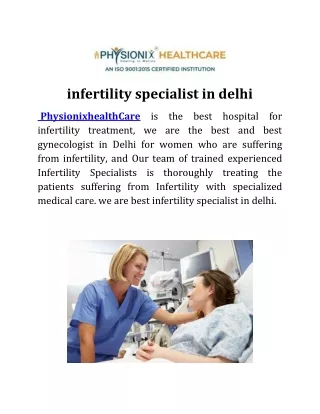 infertility specialist in delhi| physionixhealthcare