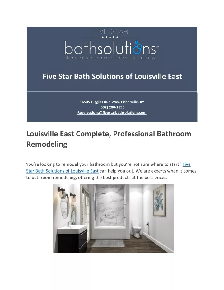 five star bath solutions of louisville east