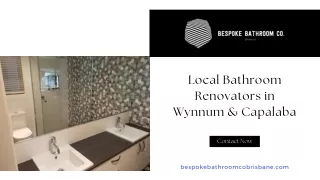 Local Bathroom Renovators in Wynnum & Capalaba
