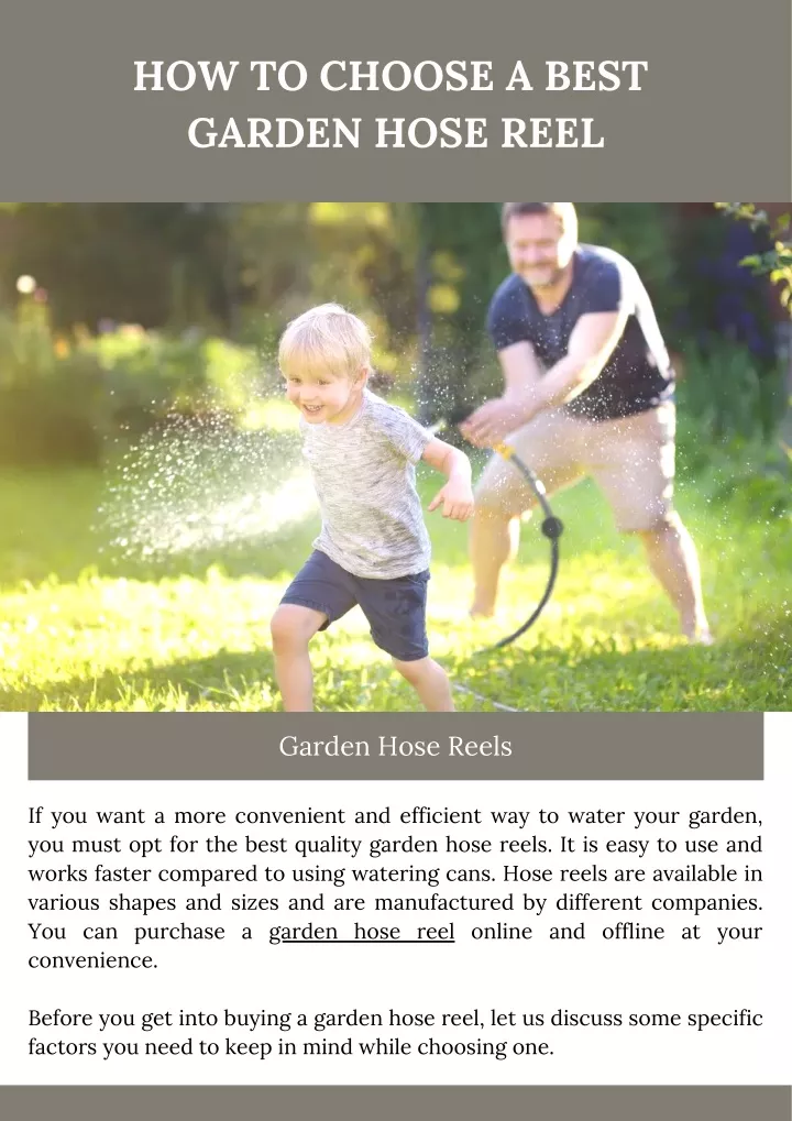 how to choose a best garden hose reel