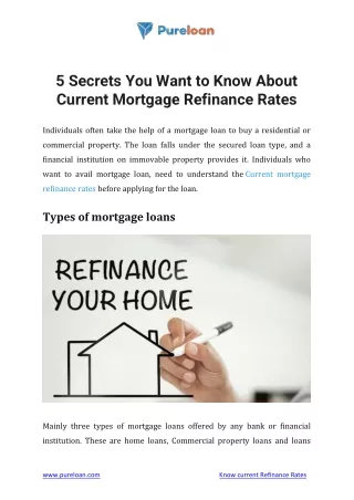 5-secrets-you-want-to-know-about-current-mortgage-refinance-rates