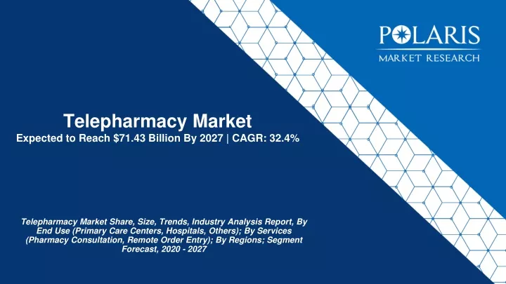 telepharmacy market expected to reach 71 43 billion by 2027 cagr 32 4