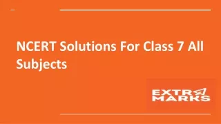 NCERT Solutions For Class 7 All Subjects