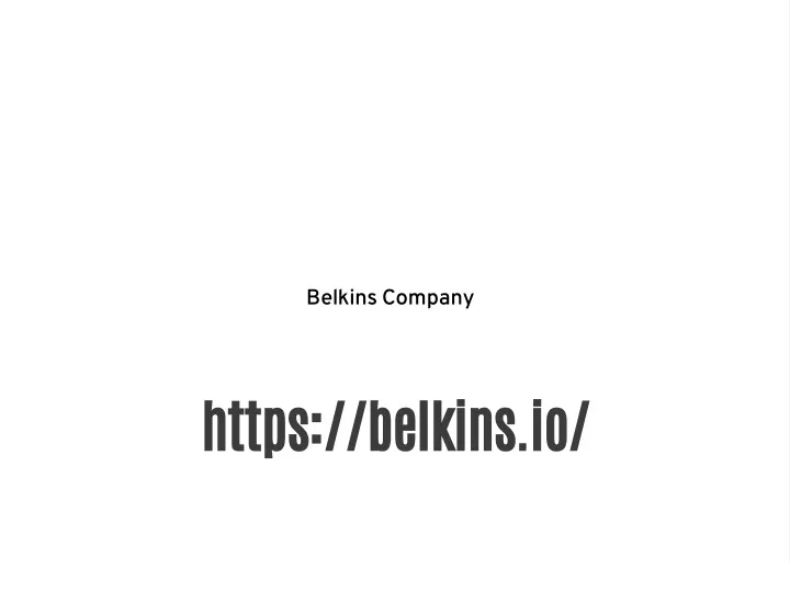 belkins company