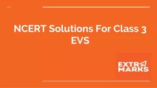 NCERT Solutions For Class 3 EVS