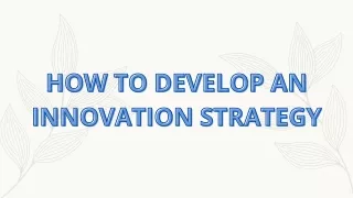 Innovation Strategy