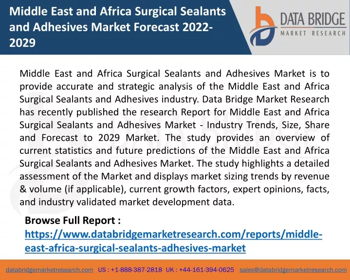 middle east and africa surgical sealants