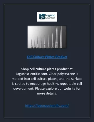 Cell Culture Plates Product | Lagunascientific.com