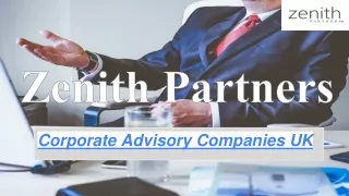 Top Corporate Advisory Companies in UK