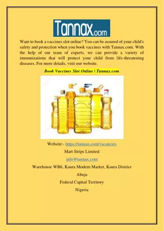 Book Vaccines Slot Online  Tannax.com