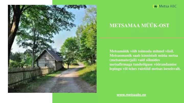 metsamaa m k ost