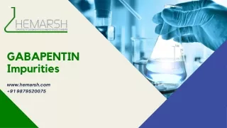 gabapentin impurities