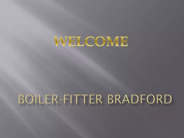 boiler fitter bradford