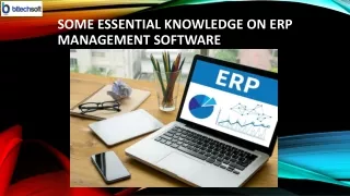 Some Essential Knowledge on ERP Management Software