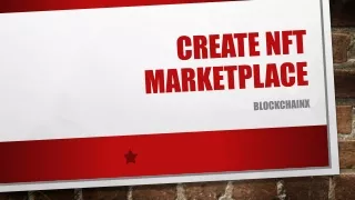 create nft marketplace