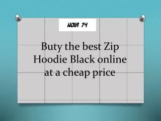 Zip Hoodie Black online