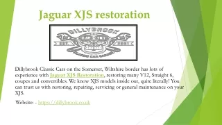 Jaguar XJS restoration
