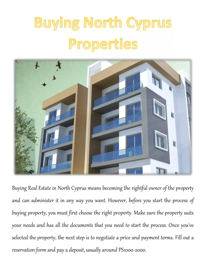 buying real estate in north cyprus means becoming