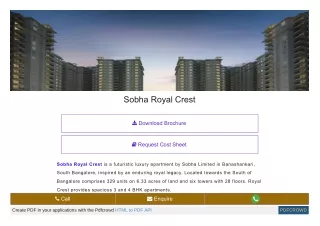 sobha royal crest