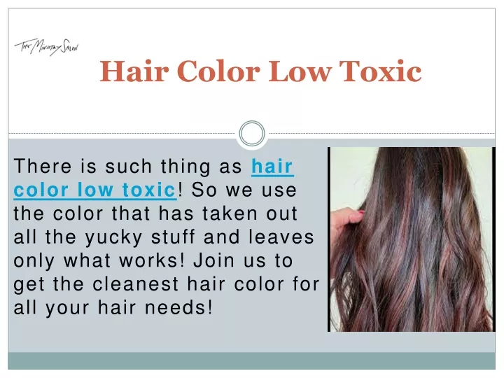 hair color low toxic