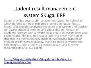 student result management system skugal erp