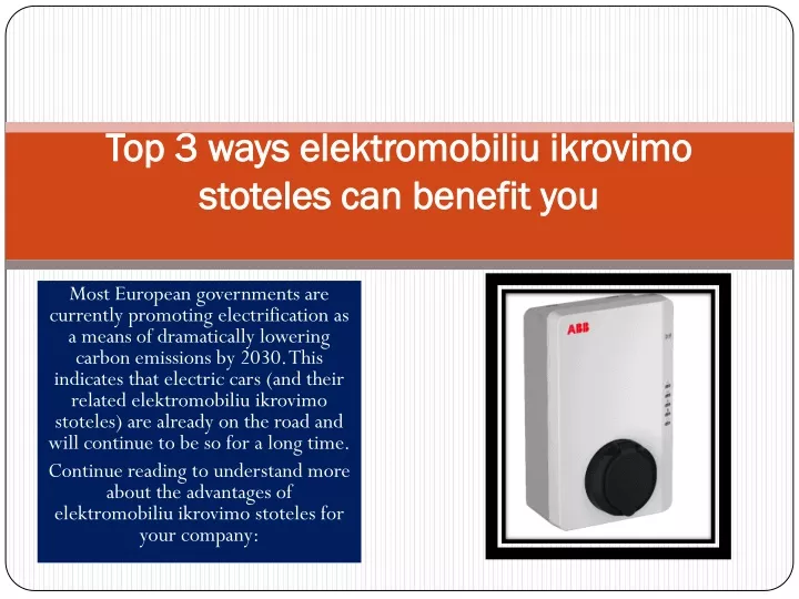 top 3 ways elektromobiliu ikrovimo top 3 ways