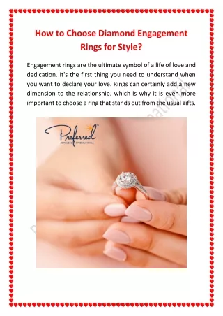 How to Choose Diamond Engagement Rings for Style_PreferredJewelersInternational