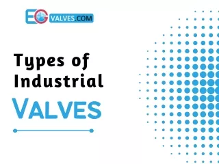 Types of Industrial Valves - EG Valves