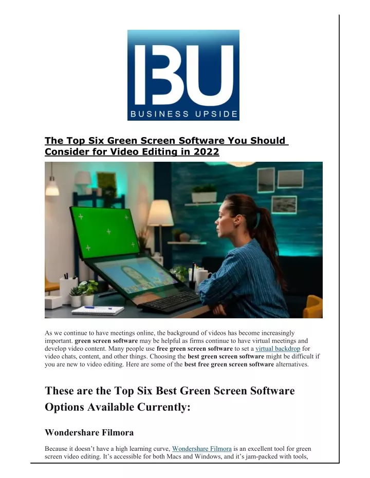 the top six green screen software you should