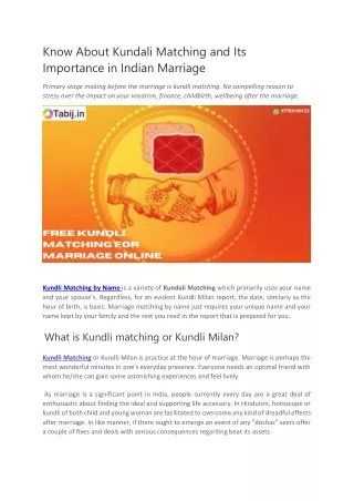Know About Kundali Matching and Its Importance in Indian Marriage-converted