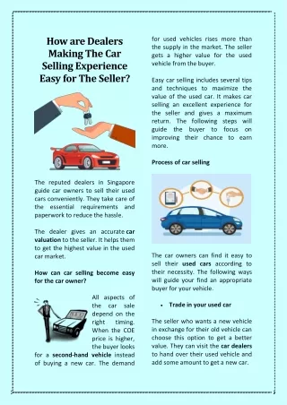 Providing elegant car selling experience from reputed dealers