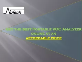 Portable VOC Analyzer | Nutech