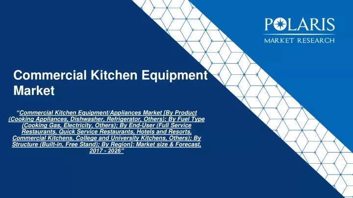 commercial kitchen equipment market