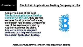 blockchain applications testing company in usa