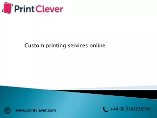 Custom printing services online 
