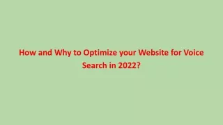 How and Why to Optimize your Website for Voice Search in 2022?