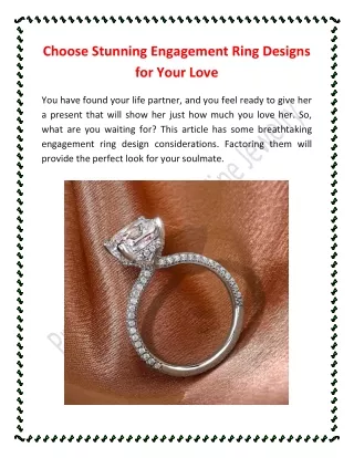 Choose Stunning Engagement Ring Designs for Your Love_ProvidenceDiamondFineJewelry