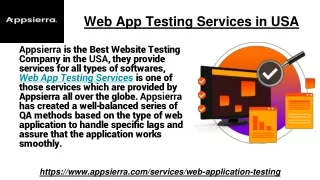 web app testin g services in usa